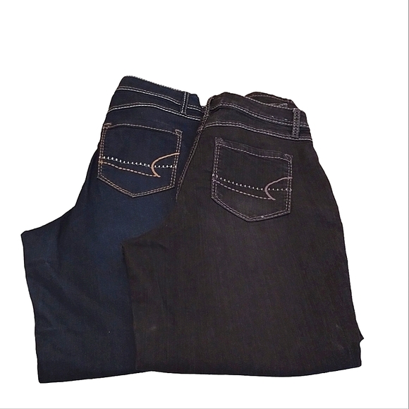 Avenue Denim High Rise Pull On Jeggings (2 pair) - Picture 2 of 10